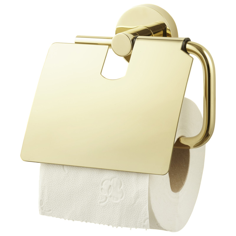Porte-rouleau papier toilette avec rabat Coperblink or ALLIBERT
