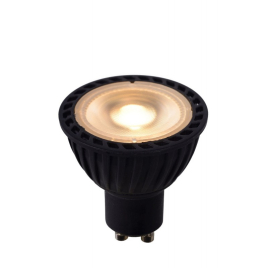 Ampoule spot LED GU10 Dim to warm 320 lm noire 5 W LUCIDE
