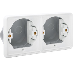 Boîtier Hydro étanche double blanc – Installation facile | NIKO