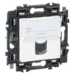 Prise encastrable RJ45 UTP CAT6 Valena blanche LEGRAND