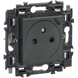 Prise encastrable USB Lader Valena noire LEGRAND