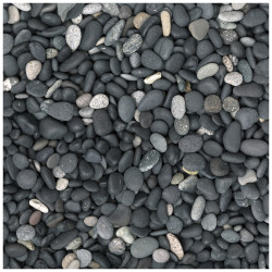 Gravier Beach Pebbles anthracite et gris 8-16 mm 20 kg COBO GARDEN