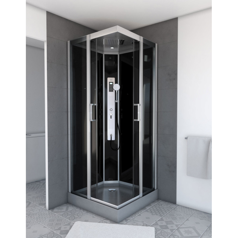 Cabine de douche Premium II carrée 90x90 | AURLANE