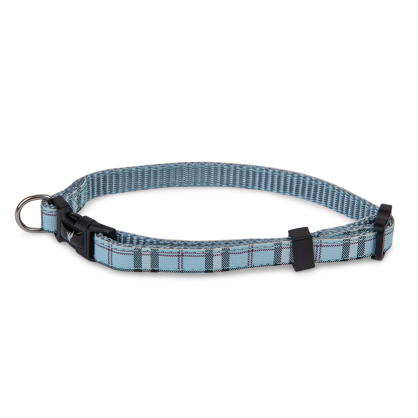 Collier pour chien Ecossais bleu 20 à 35 cm