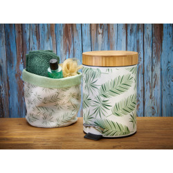 Poubelle à pédale Oural vert et blanc 3 L ALLIBERT Poubelle à pédale Oural vert et blanc 3 L ALLIBERT