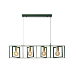 Suspension Luuk verte E27 4 x 40 W LUCIDE