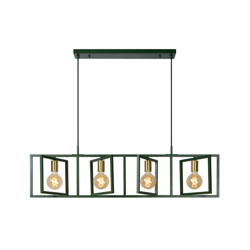 Suspension Luuk verte E27 4 x 40 W LUCIDE