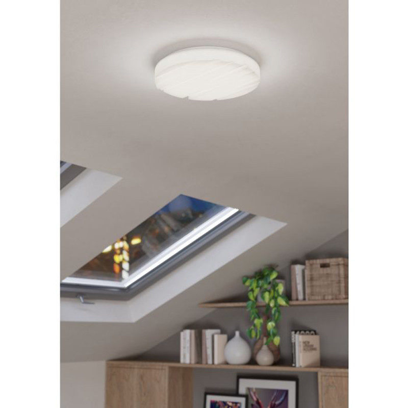 Plafonnier LED Ferentino blanc Ø 28 cm 10 W EGLO Plafonnier LED Ferentino blanc Ø 28 cm 10 W EGLO