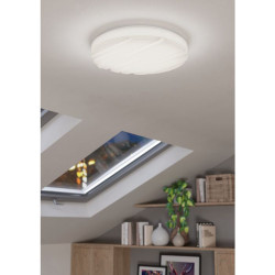 Plafonnier LED Ferentino blanc Ø 36 cm 19,5 W EGLO Plafonnier LED Ferentino blanc Ø 36 cm 19,5 W EGLO