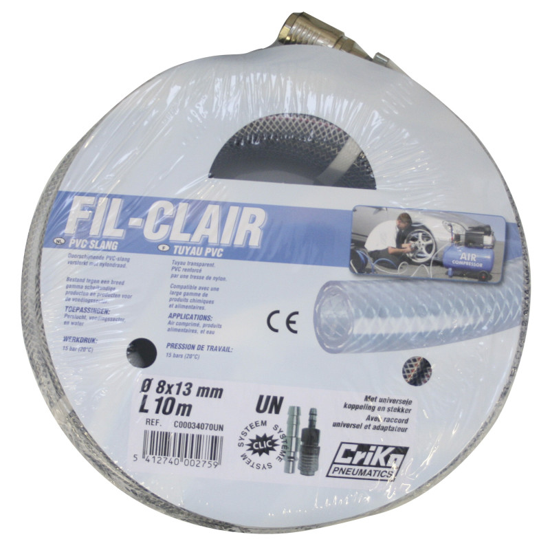 Tuyau air comprimé renforcé 10m – Robuste et fiable | CRIKO Tuyau air comprimé renforcé 10m – Robuste et fiable | CRIKO