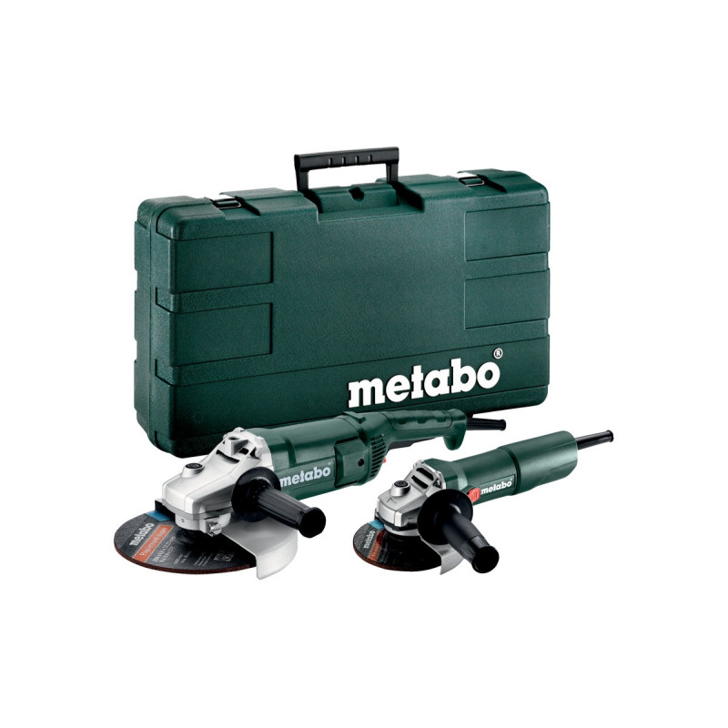 Pack meuleuse d'angle 2200-230 et meuleuse d'angle W 750-125 électrique METABO