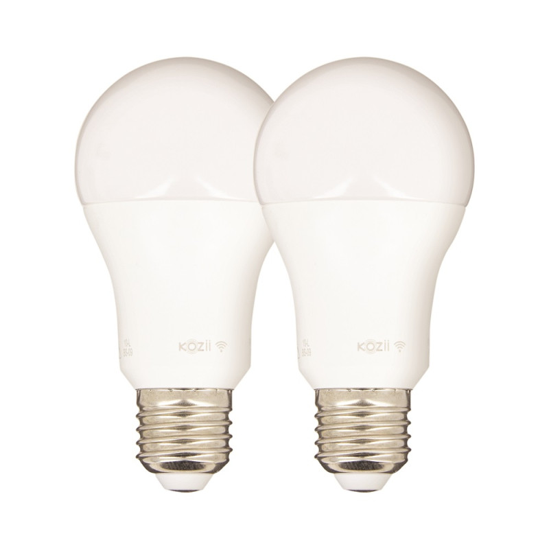 Ampoule LED connectée E27 806 lm 9 W 2 pièces KOZII