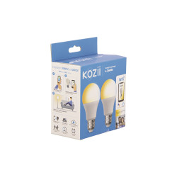 Ampoule LED connectée E27 806 lm 9 W 2 pièces KOZII Ampoule LED connectée E27 806 lm 9 W 2 pièces KOZII
