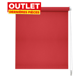 Store enrouleur occultant Easy Roll rouge 62 x 190 cm MADECO