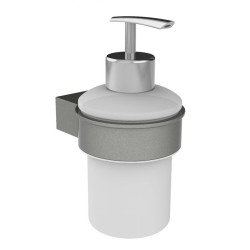Distributeur de savon mural Loft Game gris mat ALLIBERT