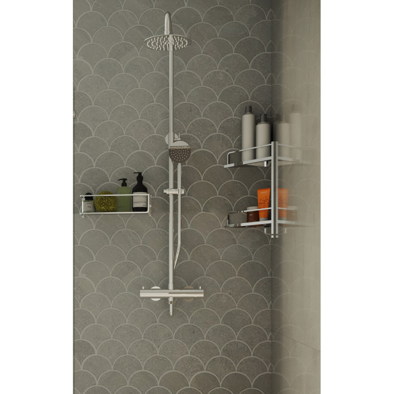 Colonne de douche Canggu gun métal ALLIBERT