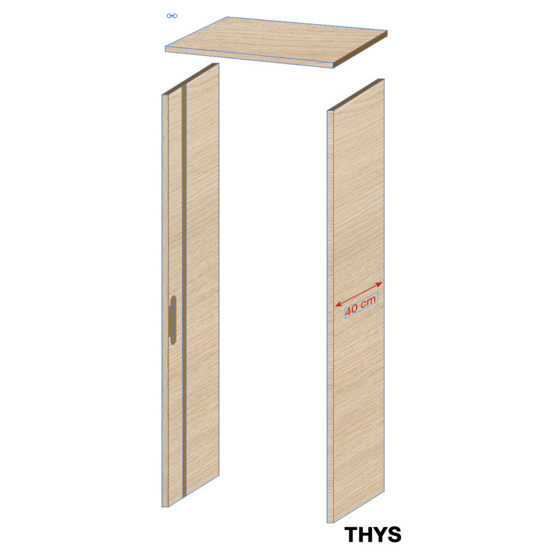 Ebrasement de porte S69 Natural Oak 40 cm THYS