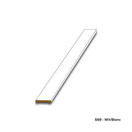 Chambranle S69 laqué blanc 0,6 x 6 x 208,5 cm THYS