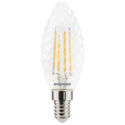Ampoule LED Flamme Torsadée E14 – Blanc Chaud | SYLVANIA