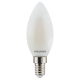 Ampoule flamme mate LED E14 blanc chaud 470 lm 4,5 W SYLVANIA