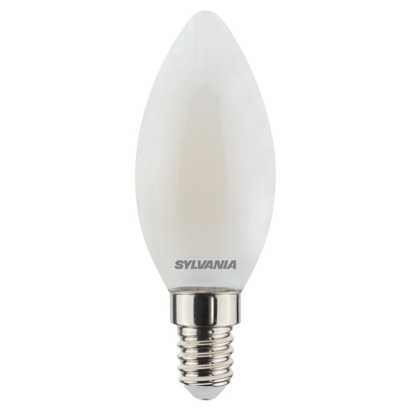 Ampoule flamme mate LED E14 blanc chaud 470 lm 4,5 W SYLVANIA