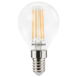 Ampoule à filaments LED E14 blanc chaud 470 lm 4,5 W SYLVANIA