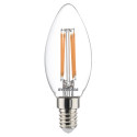 Ampoule flamme à filaments LED E14 blanc chaud 470 lm 4,5 W SYLVANIA