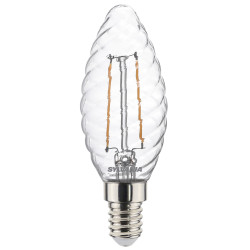 Ampoule LED Flamme Torsadée E14 – Blanc Chaud | SYLVANIA