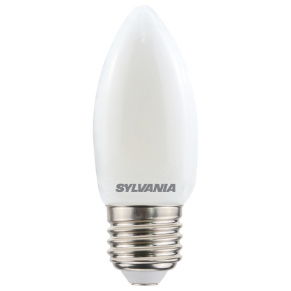 Ampoule flamme mate LED E27 blanc chaud 470 lm 4,5 W SYLVANIA