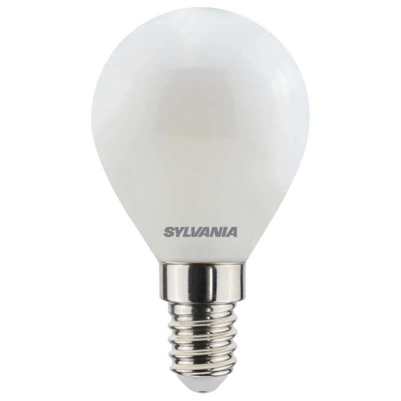 Ampoule boule mate LED E14 blanc chaud 470 lm dimmable 4,5 W SYLVANIA