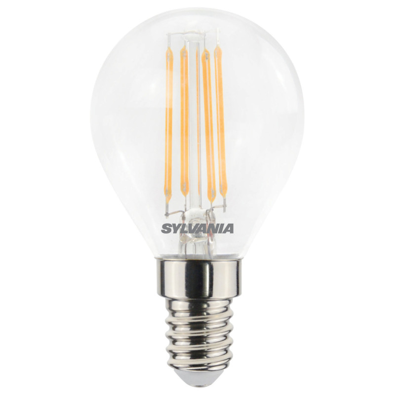 Ampoule à filaments LED E14 blanc chaud 470 lm 4,5 W 4 pièces SYLVANIA