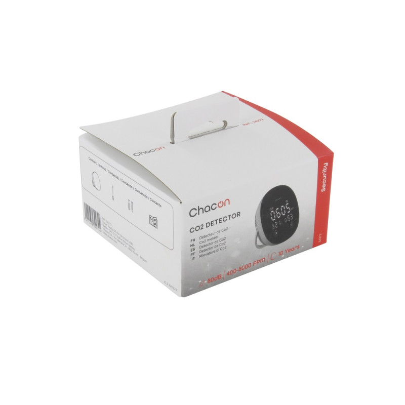 Détecteur de CO2 avec écran LCD CHACON