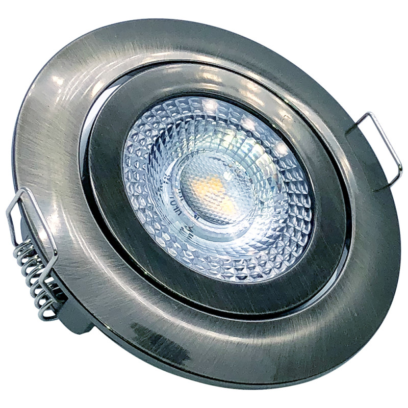 Spot à encastrer LED nickel brossé 2700 K 5 W ETHOS