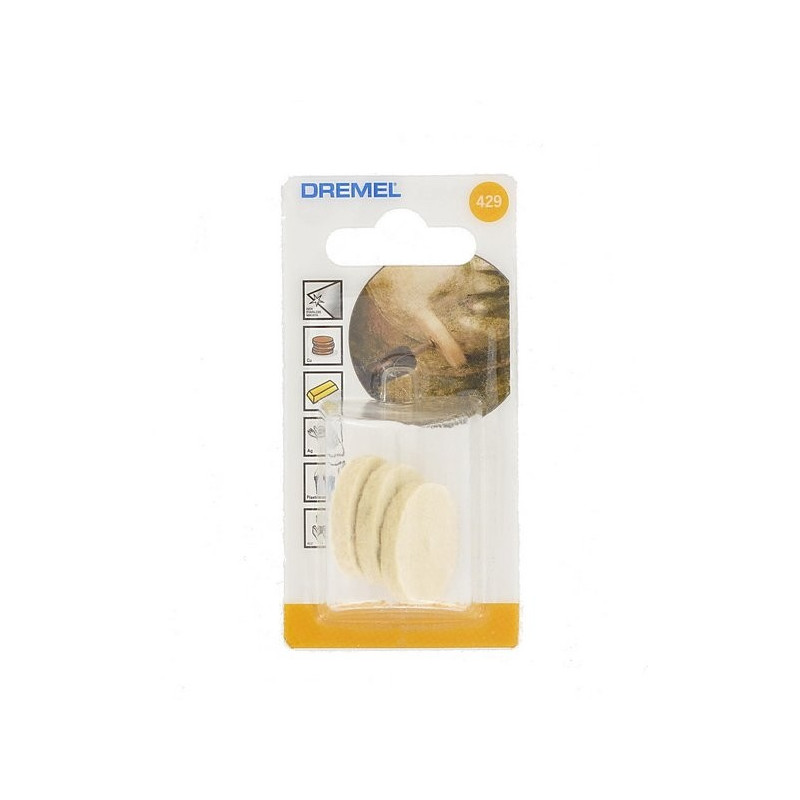 Disque polisseur Dremel 26mm – Brillance plastique/métal | DREMEL Disque polisseur Dremel 26mm – Brillance plastique/métal | DREMEL