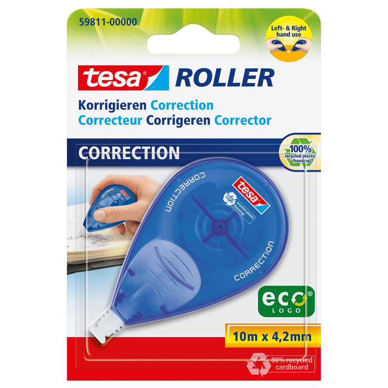 Roller correction droitier et gaucher ecoLogo jetable TESA