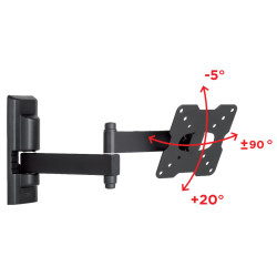 Support mural EDR100 rotatif pour écran de 14 à 25"