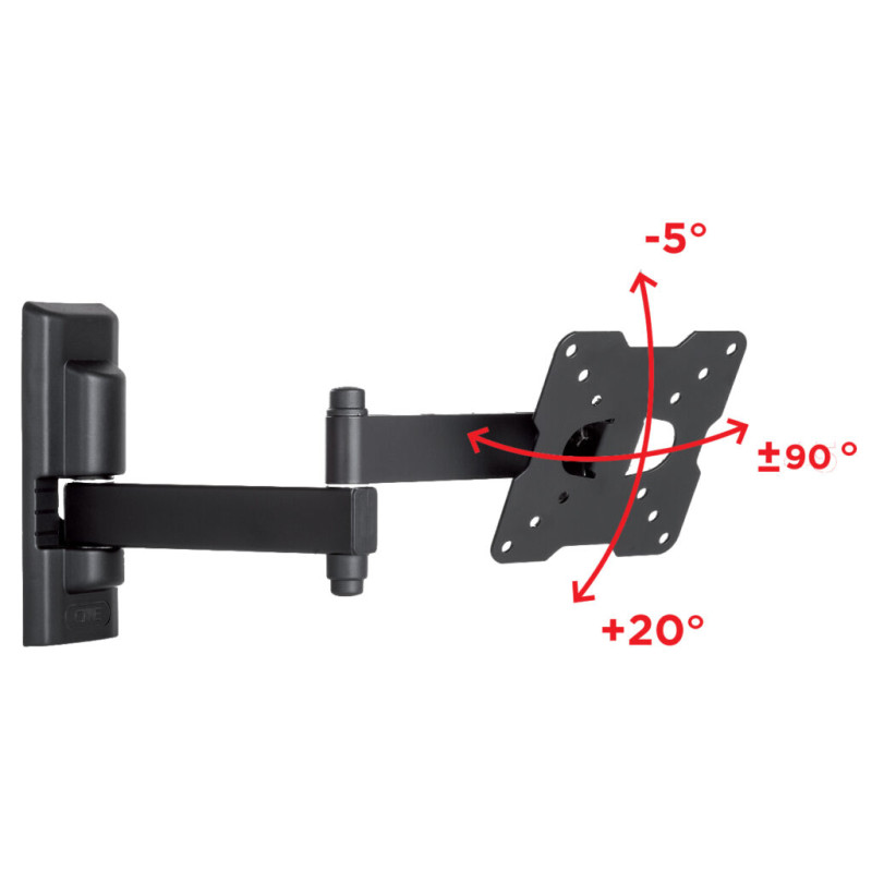 Support mural EDR100 rotatif pour écran de 14 à 25"