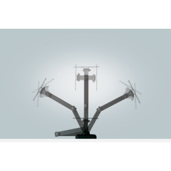 Support mural EDR100 rotatif pour écran de 14 à 25"