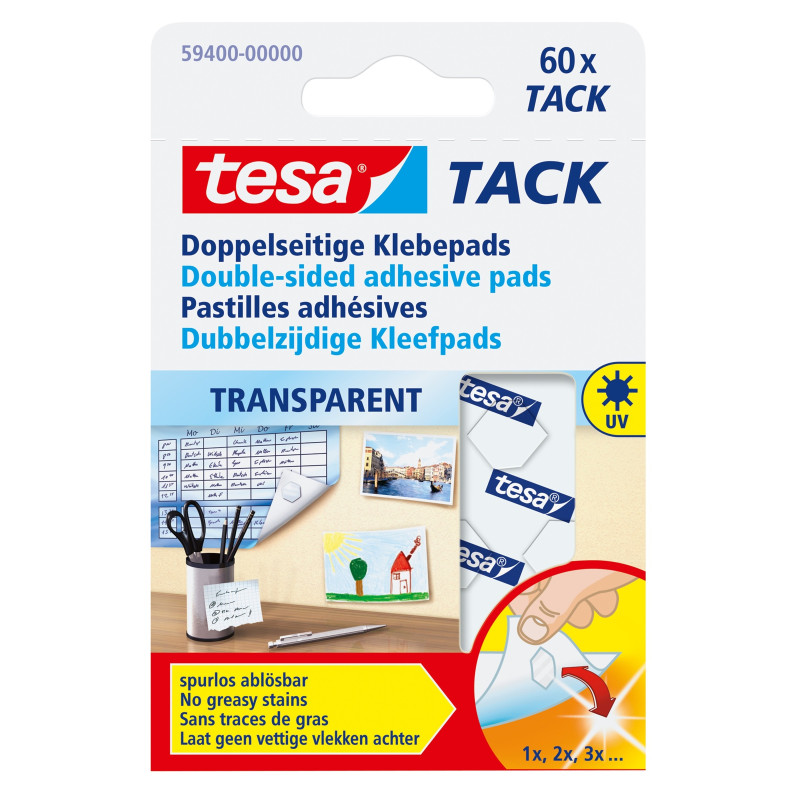 Pastille adhésive double-face Tack TESA