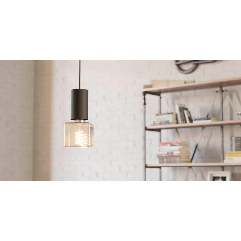 Ampoule cubique ambrée à filaments LED E27 blanc chaud dimmable 180 lm 4 W EGLO Ampoule cubique ambrée à filaments LED E27 blanc chaud dimmable 180 lm 4 W EGLO