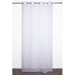 Voilage Pearl blanc silver 140 X 240 cm JBY CREATION