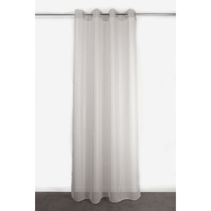 Voilage Elaura gris clair 135 X 260 cm JBY CREATION