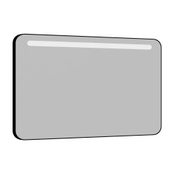 Miroir LED Retro noir 12 W 120 cm ALLIBERT