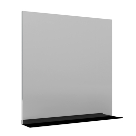 Miroir avec tablette Sitio noir 60 cm ALLIBERT