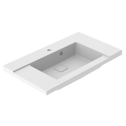 Plan de toilette Queen blanc mat 80 cm ALLIBERT