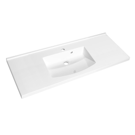 Plan de toilette Flex blanc brillant 120 cm ALLIBERT