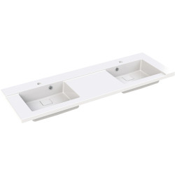 Plan de toilette King blanc brillant 140 cm ALLIBERT
