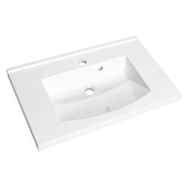 Plan de toilette Flex blanc brillant 60 cm ALLIBERT