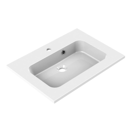 Plan de toilette Style blanc brillant 60 cm ALLIBERT