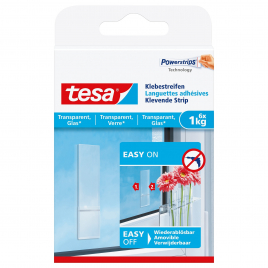 Languette adhésive pour verre et surface transparente 1 kg TESA